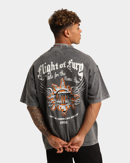 Loiter Fury Vintage T-Shirt Charcoal