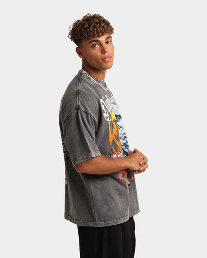 Loiter Fury Vintage T-Shirt Charcoal