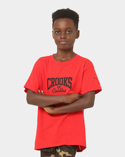 Crooks & Castles Kids' Can't Stop T-Shirt Red/Red