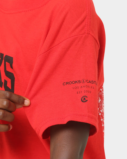 Crooks & Castles Kids' Can't Stop T-Shirt Red/Red