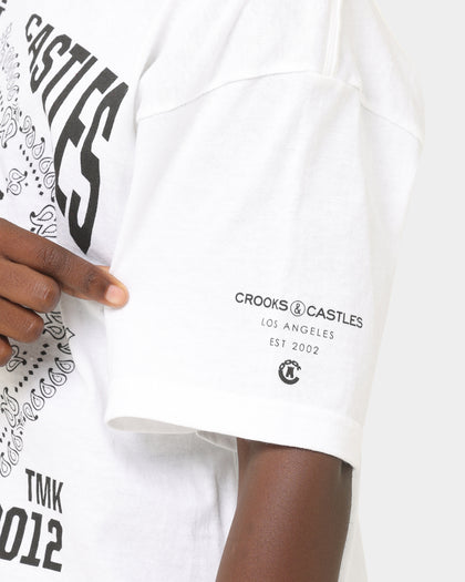 Crooks & Castles Kids' Paisley Medusa T-Shirt White/White