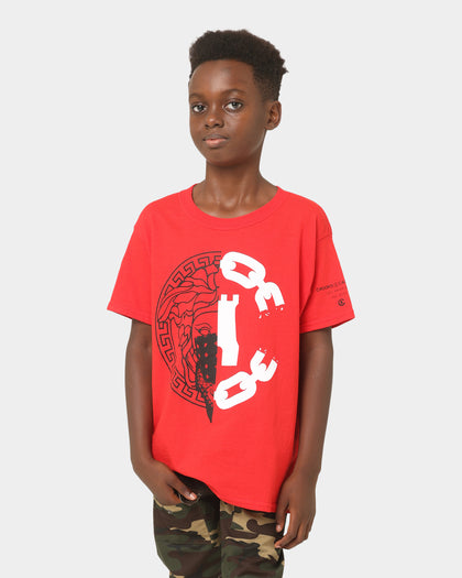 Crooks & Castles Kids' Silencer T-Shirt Red/Red