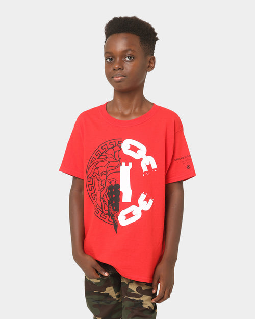 Crooks & Castles Kids' Silencer T-Shirt Red/Red