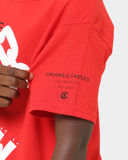 Crooks & Castles Kids' Silencer T-Shirt Red/Red