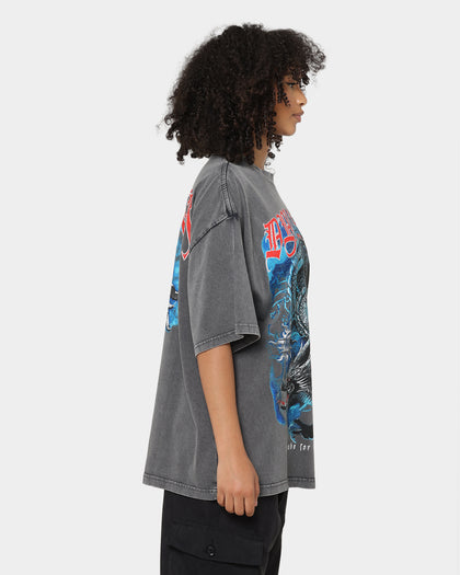 Loiter Dragon Born Vintage T-Shirt Charcoal