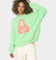 X-Girl Women's Face Crewneck Lime