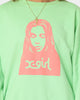 X-Girl Women's Face Crewneck Lime