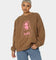 X-Girl Women's Face Crewneck Brown