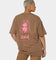 X-Girl Women's Face T-Shirt Brown