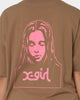 X-Girl Women's Face T-Shirt Brown