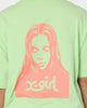 X-Girl Women's Face T-Shirt Lime