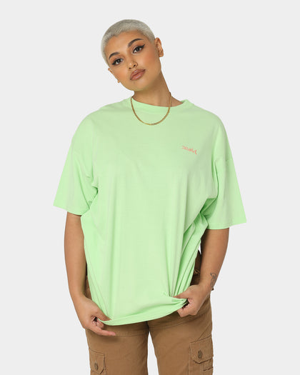 X-Girl Women's Face T-Shirt Lime
