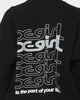 X-Girl Women's Jelly Logo Crewneck Black