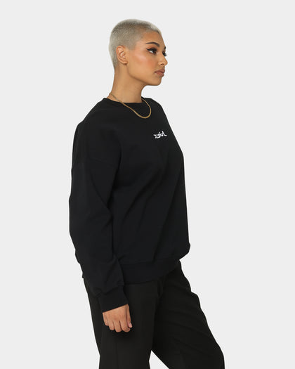 X-Girl Women's Jelly Logo Crewneck Black