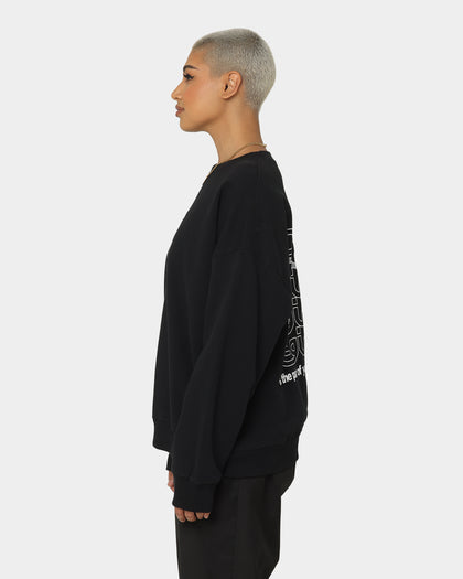 X-Girl Women's Jelly Logo Crewneck Black