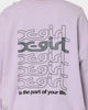 X-Girl Women's Jelly Logo Crewneck Lilac