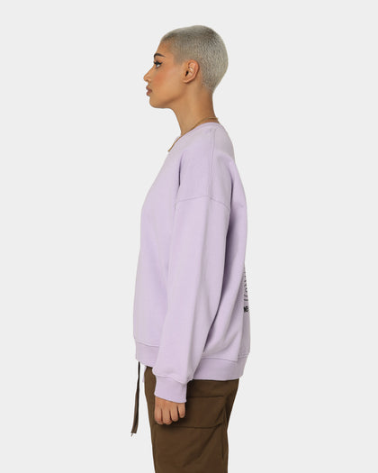 X-Girl Women's Jelly Logo Crewneck Lilac