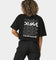 X-Girl Women's Jelly Logo Crop T-Shirt Black