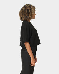 X-Girl Women's Jelly Logo Crop T-Shirt Black