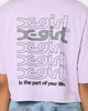 X-Girl Women's Jelly Logo Crop T-Shirt Lilac