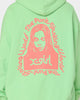 X-Girl Women's Message Face Hoodie Lime