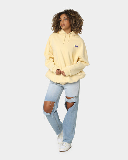 X-Girl Women's Message Face Hoodie Lemon