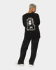 X-Girl Women's Message Face Long Sleeve T-Shirt Black