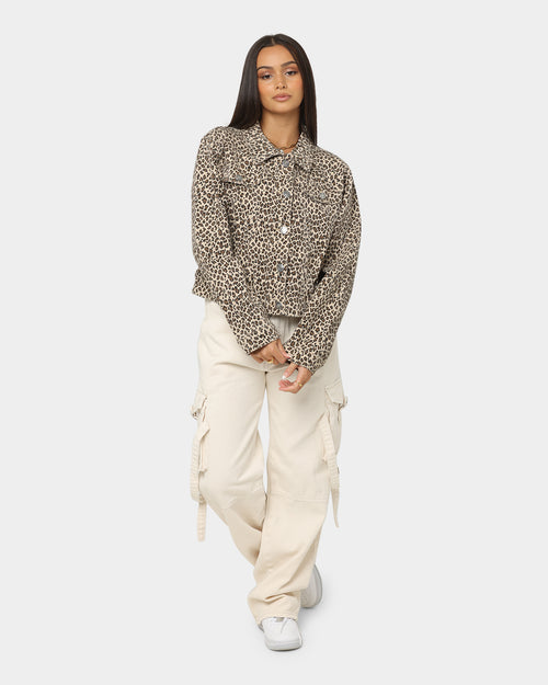 XXIII Labonita Denim Jacket Leopard