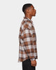 XXIII Makolm Flannel Shacket Brown