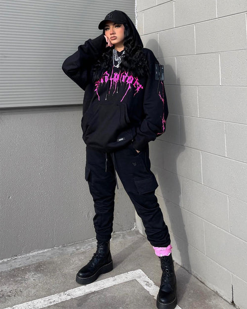 The Anti Order Youthquake Hoodie Black/Pink