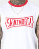 Saint Morta Ceremony Oversized Muscle T-Shirt White/Red