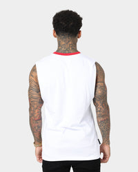 Saint Morta Ceremony Oversized Muscle T-Shirt White/Red