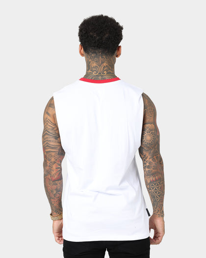 Saint Morta Ceremony Oversized Muscle T-Shirt White/Red