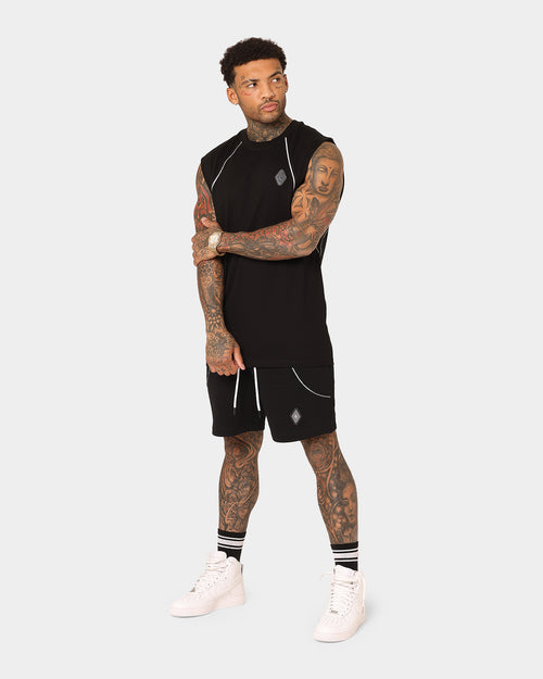 Saint Morta Polaris Raglan Muscle T-Shirt Black/3M