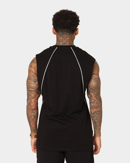 Saint Morta Polaris Raglan Muscle T-Shirt Black/3M