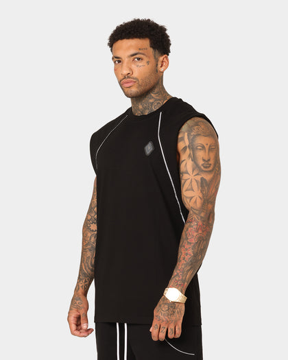 Saint Morta Polaris Raglan Muscle T-Shirt Black/3M