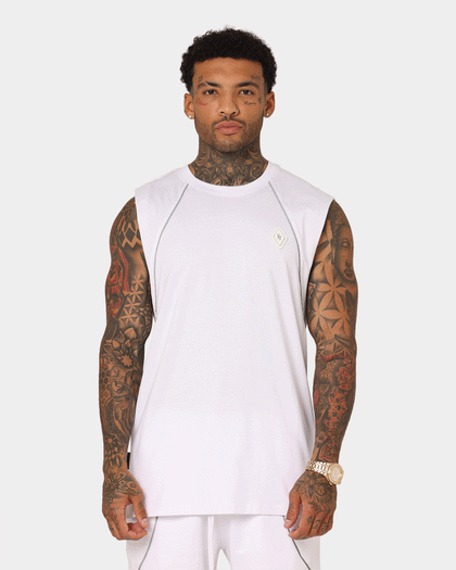 Saint Morta Polaris Raglan Muscle T-Shirt White/3M