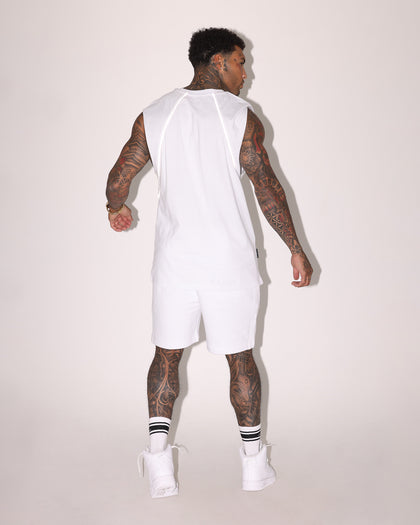 Saint Morta Polaris Raglan Muscle T-Shirt White/3M