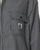 XLARGE Pinstripe Long Sleeve Zip Shirt Black