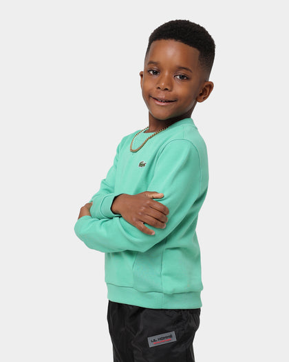 Lacoste Kids' Essential Crewneck Clover Green