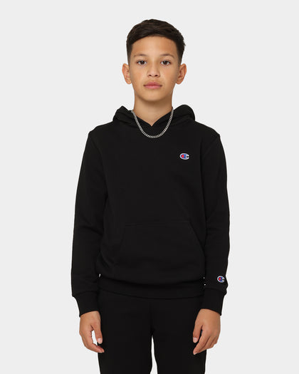 Champion Kids' French Terry C Logo Hoodie Black