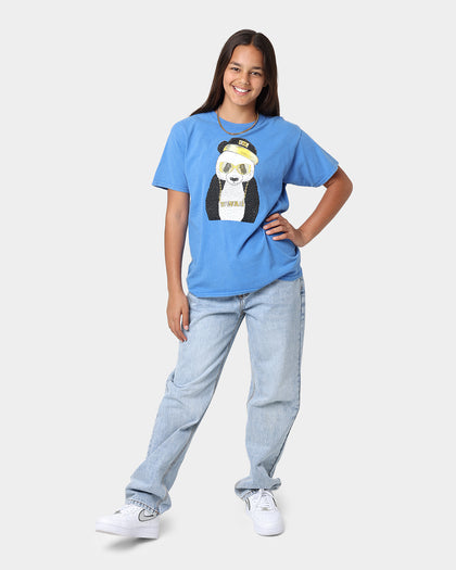 Shortie Kids' Swag Panda T-Shirt Blue