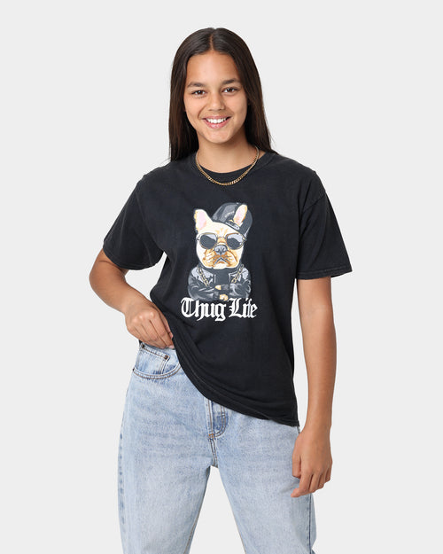 Shortie Kids' Thug Life T-Shirt Black