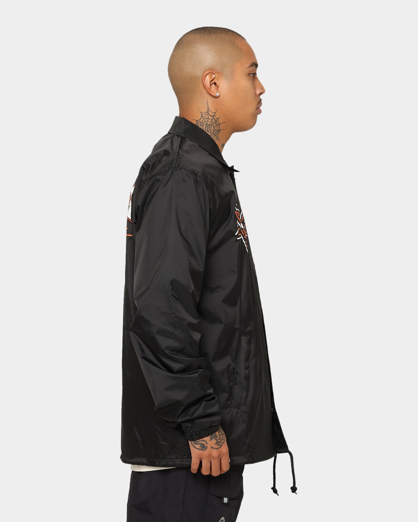 HUF X Thrasher Split Coaches Jacket Black | Culture Kings US