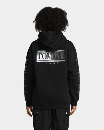 Tommy Jeans Women's Metallic Hoodie Black