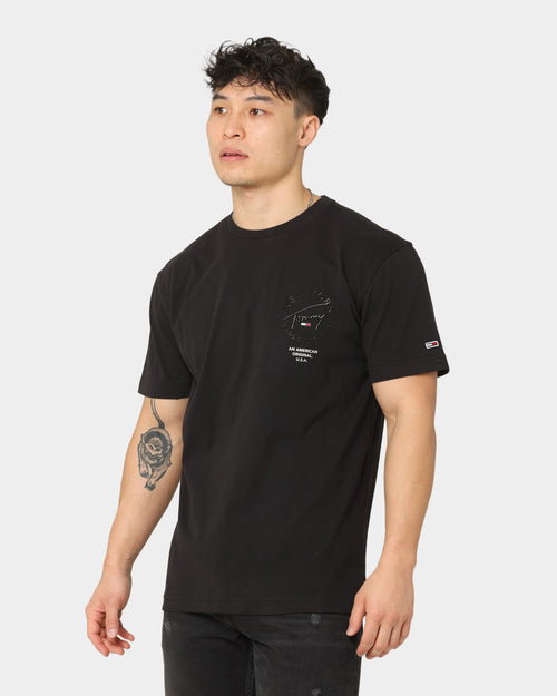 Tommy Jeans Tonal Gloss Print T-Shirt Black