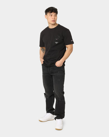 Tommy Jeans Tonal Gloss Print T-Shirt Black