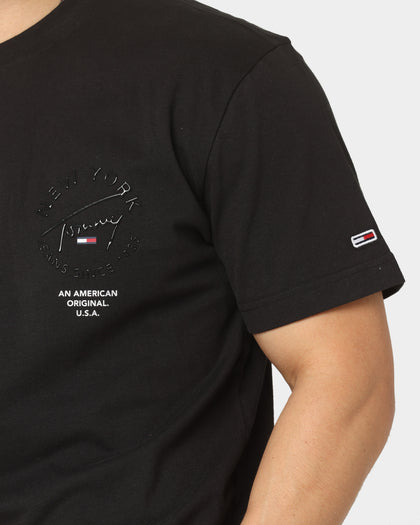 Tommy Jeans Tonal Gloss Print T-Shirt Black