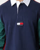Tommy Jeans Colorblock Rugby Polo Twilight Navy/Maroon/Rural Green