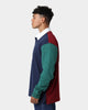 Tommy Jeans Colorblock Rugby Polo Twilight Navy/Maroon/Rural Green